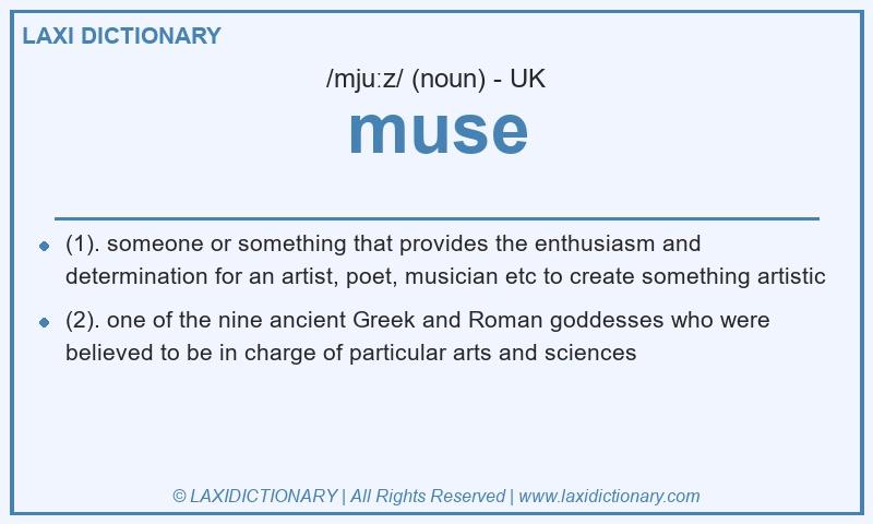 Definition muse in British English