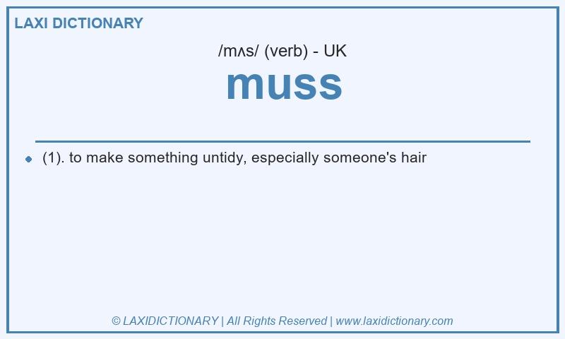 Definition muss in British English