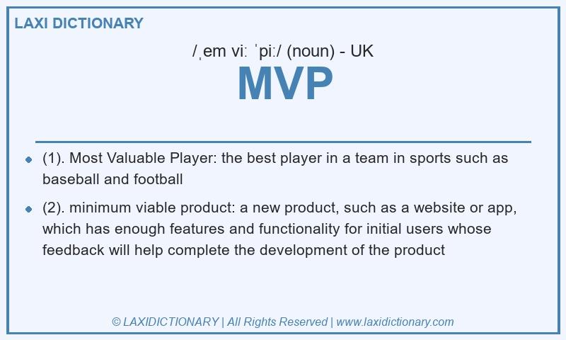 Definition MVP in British English