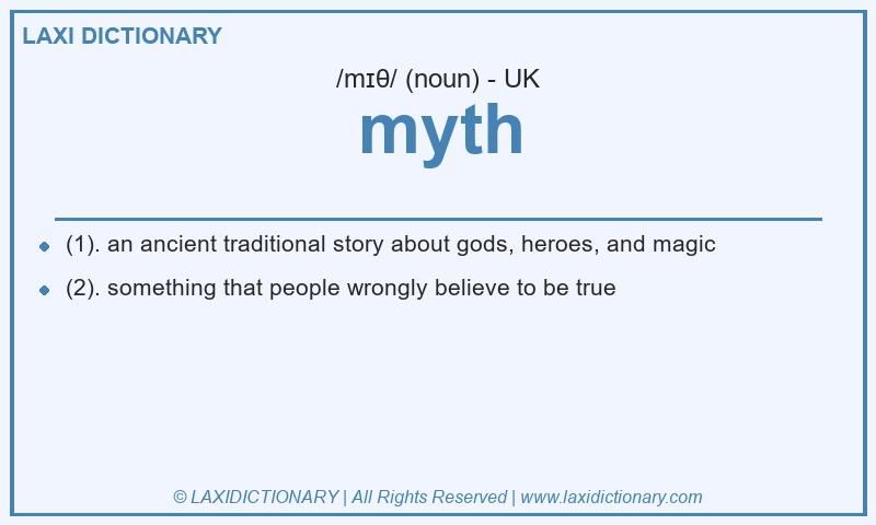 Definition myth in British English