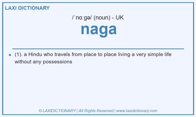 Definition naga in British English