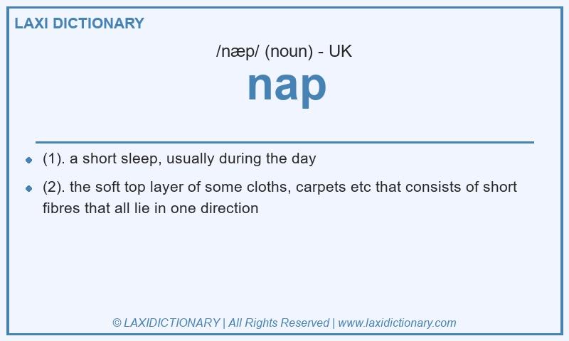 Definition nap in British English