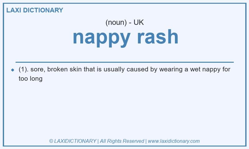 Definition nappy rash in British English