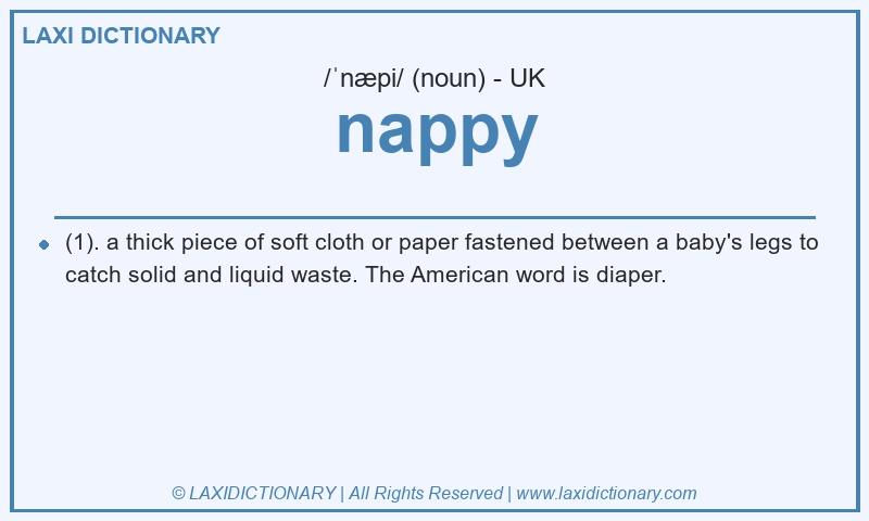 Definition nappy in British English