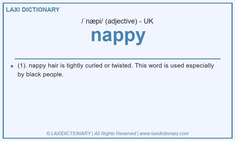 Definition nappy in British English