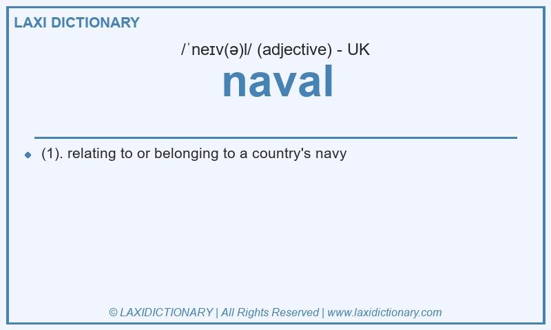 Definition naval in British English