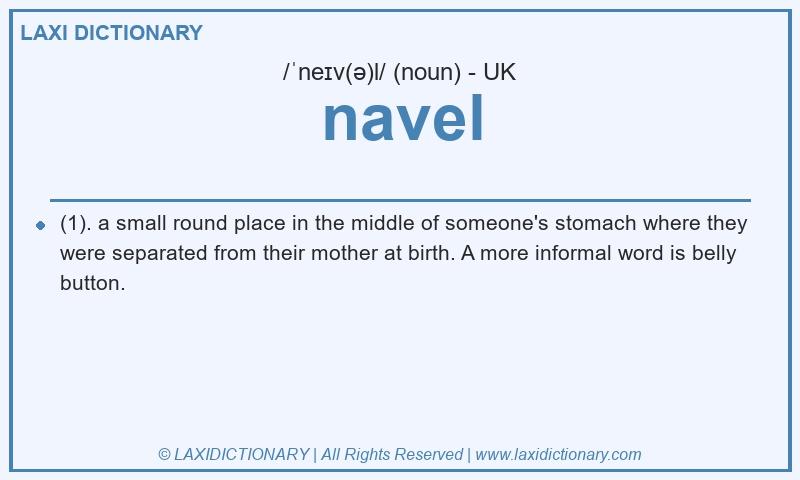 Definition navel in British English
