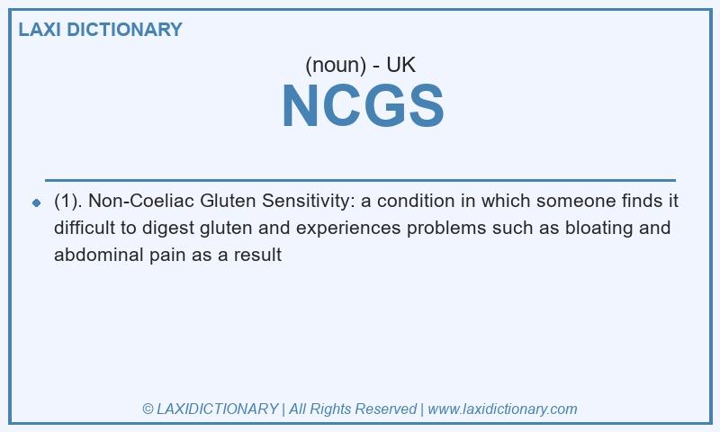 Definition NCGS in British English