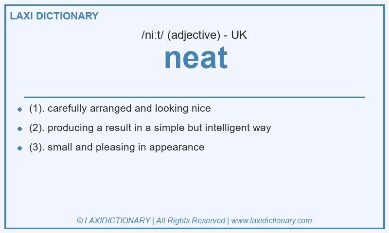 Definition neat in British English