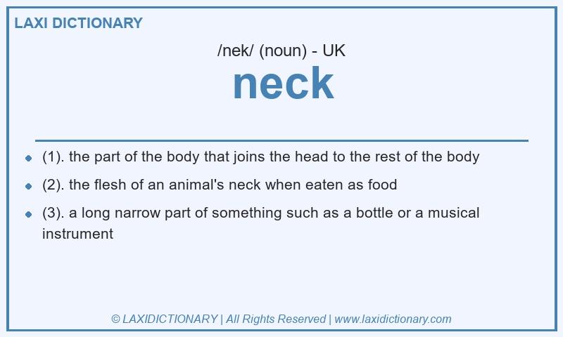 Definition neck in British English