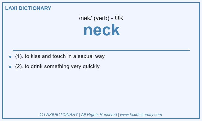 Definition neck in British English