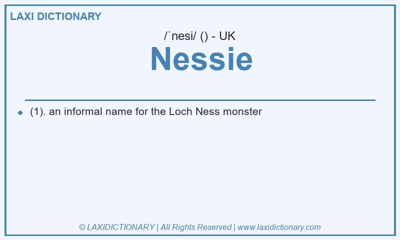Definition Nessie in British English
