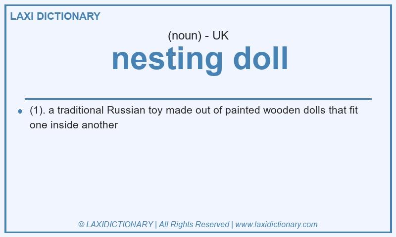 Definition nesting doll in British English