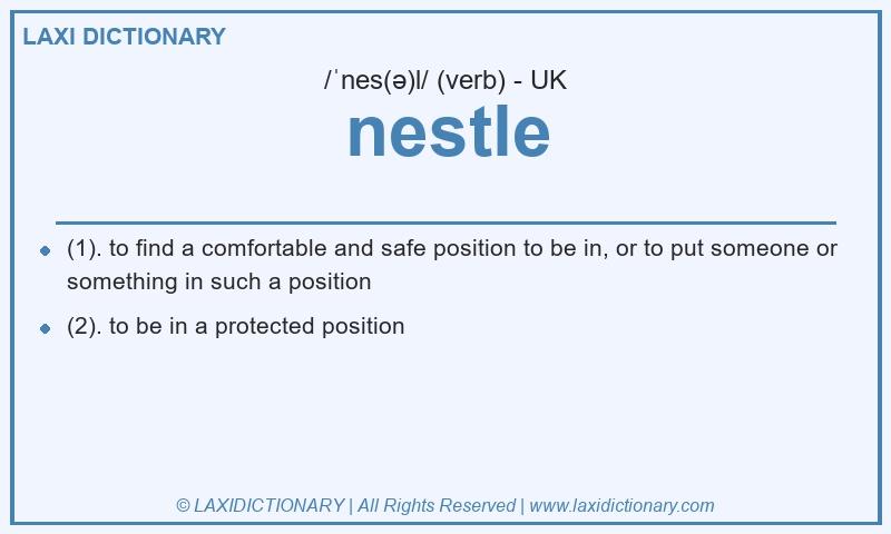 Definition nestle in British English