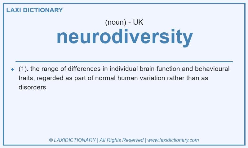 Definition neurodiversity in British English