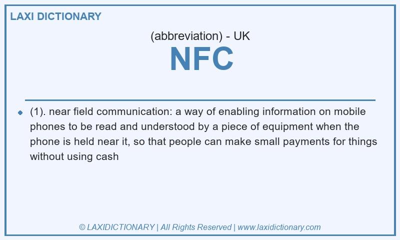 Definition NFC in British English