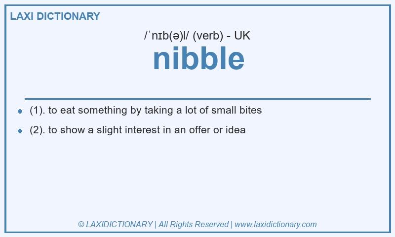 Definition nibble in British English