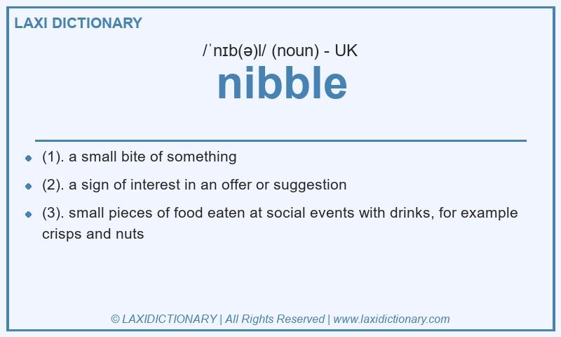 Definition nibble in British English