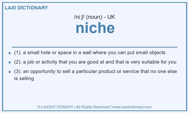 Definition niche in British English