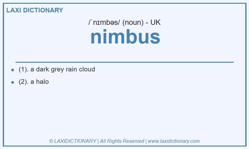 Definition nimbus in British English