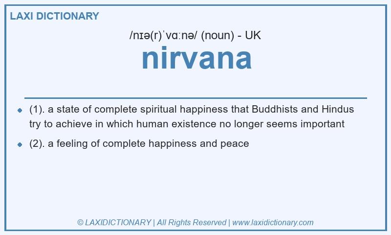 Definition nirvana in British English