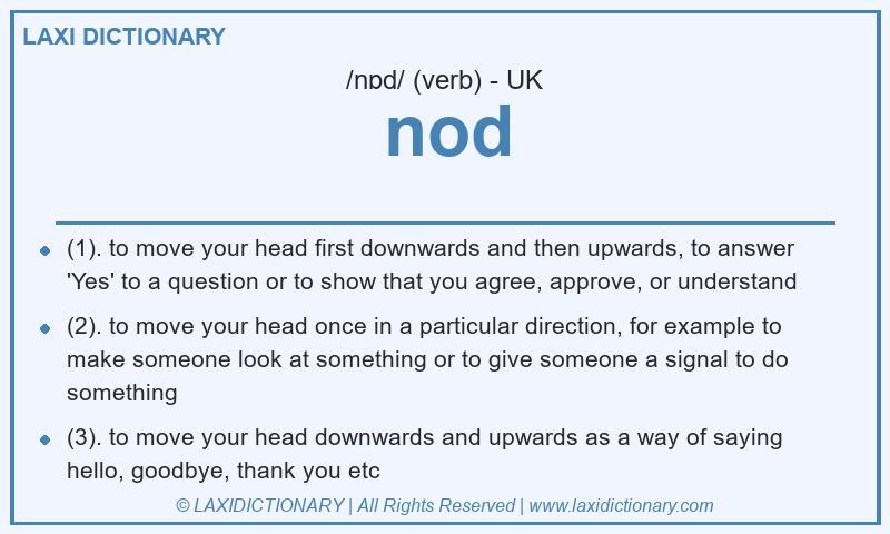 Definition nod in British English