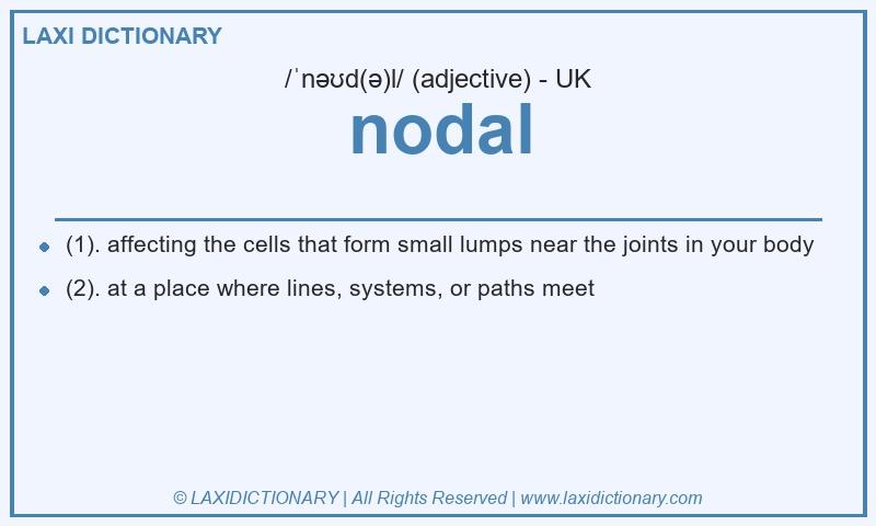 Definition nodal in British English