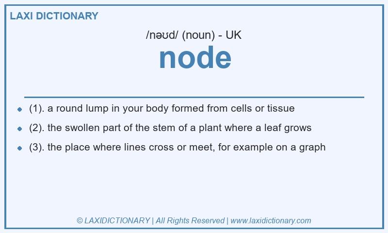Definition node in British English