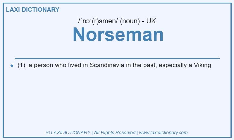 Definition Norseman in British English