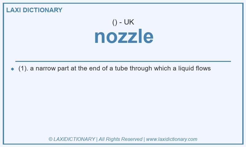 Definition nozzle in British English