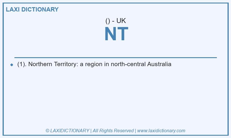 Definition NT in British English