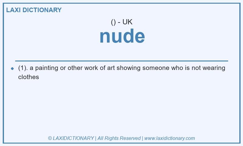 Definition nude in British English