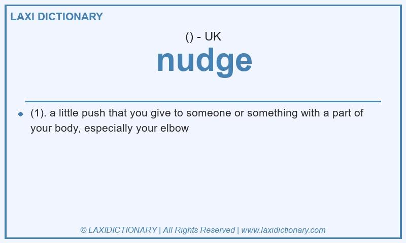Definition nudge in British English