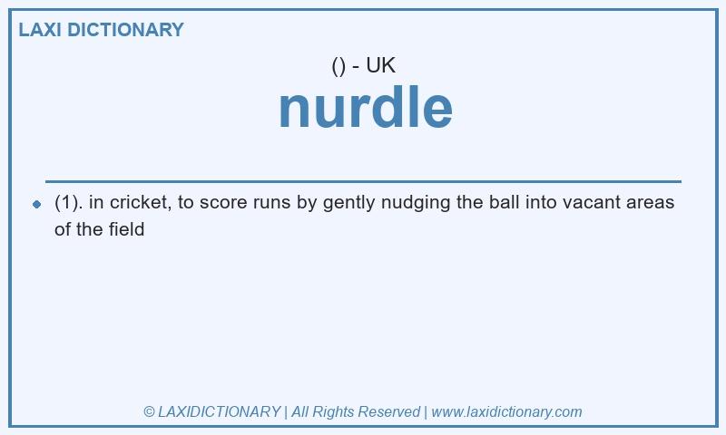 Definition nurdle in British English