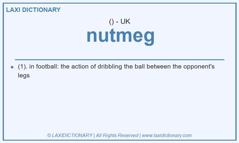 Definition nutmeg in British English