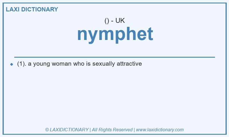 Definition nymphet in British English