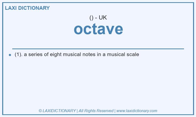 Definition octave in British English