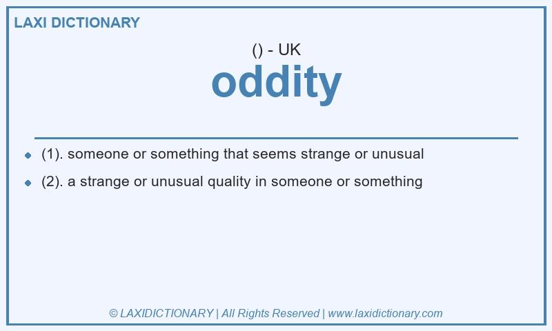 Definition oddity in British English