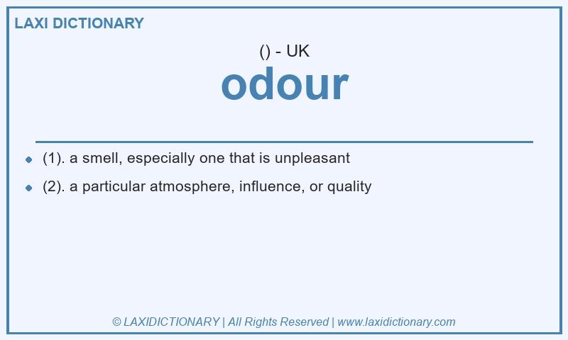 Definition odour in British English
