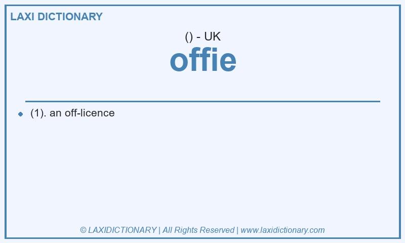 Definition offie in British English