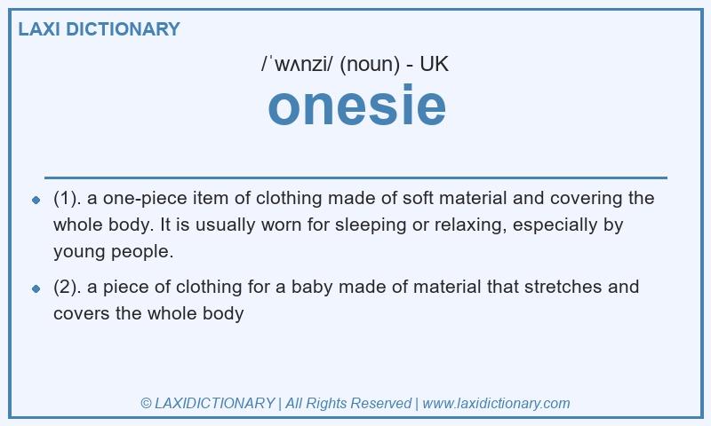 Definition onesie in British English