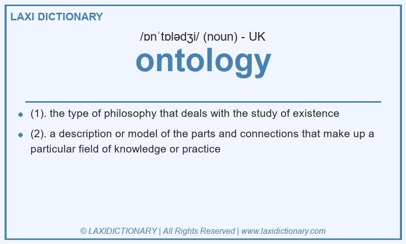 Definition ontology in British English