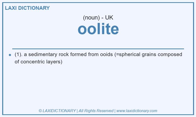 Definition oolite in British English