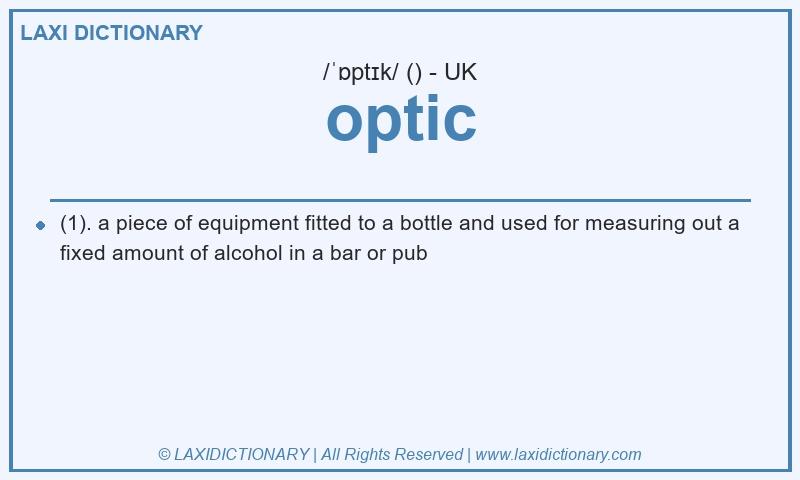 Definition optic in British English