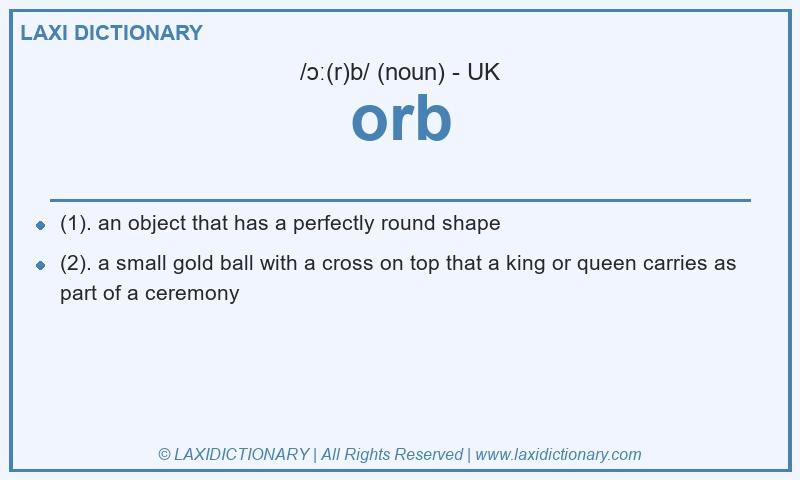 Definition orb in British English