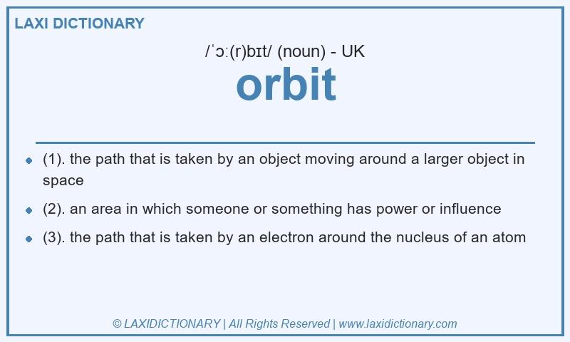 Definition orbit in British English