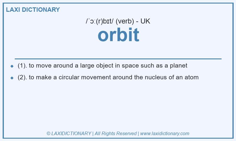 Definition orbit in British English