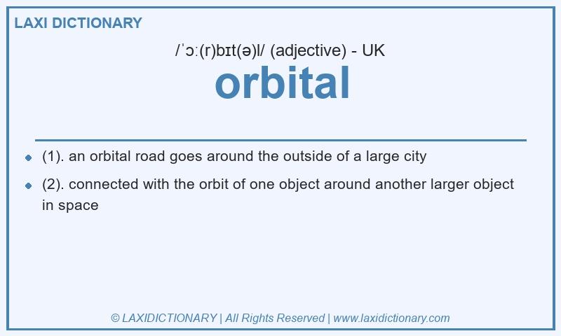 Definition orbital in British English