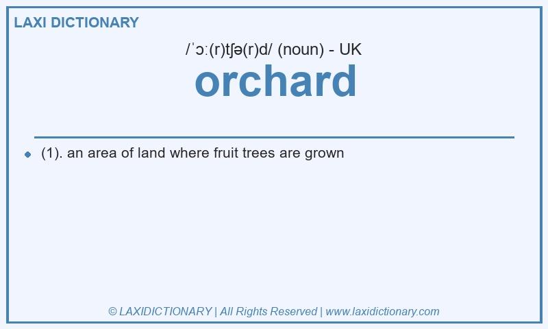 Definition orchard in British English