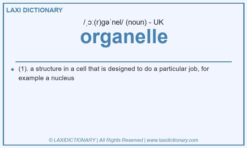 Definition organelle in British English